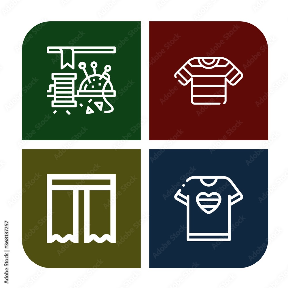 textile icon set textile icon set