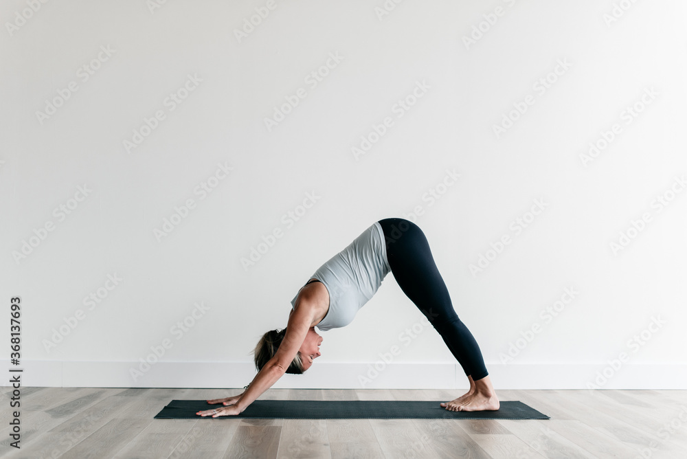 young woman doing yoga young woman doing yoga
