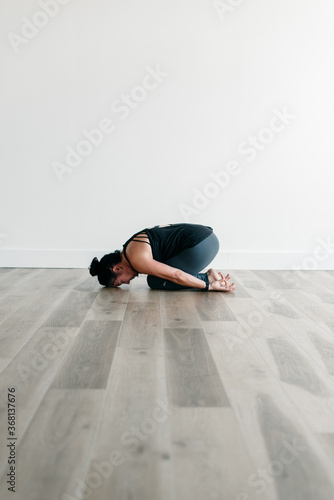 Woman doing yoga meditation