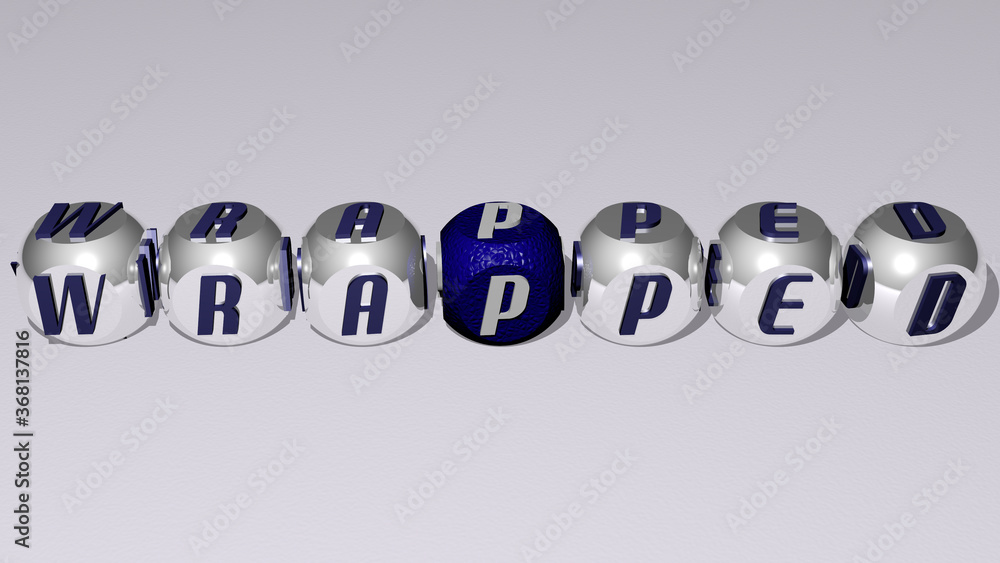 wrapped combined by dice letters and color crossing for the related meanings of the concept. background and gift wrapped combined by dice letters and color crossing for the related meanings of the concept. background and gift