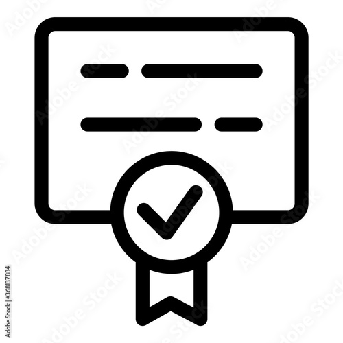 Diploma Flat Icon Isolated On White Background