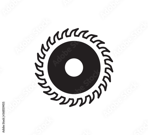 Saw icon vector logo template
