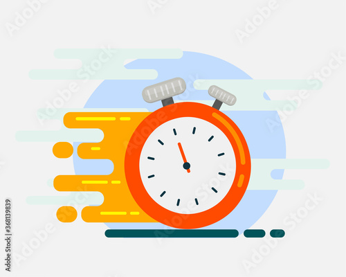 fast delivery time concept symbol vector illustration 
