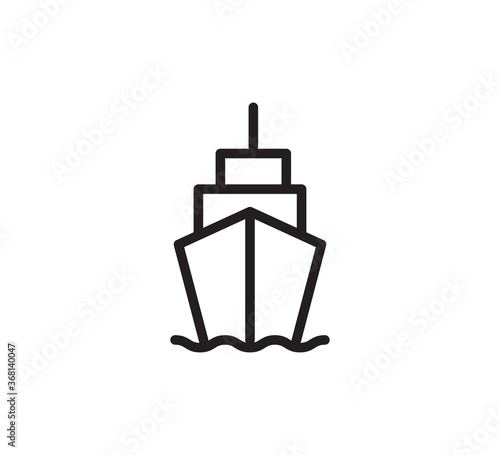Shipping icon vector logo design template
