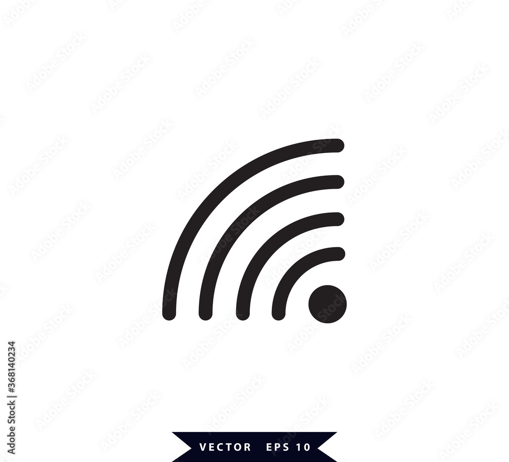 Signal icon vector logo design template Signal icon vector logo design template