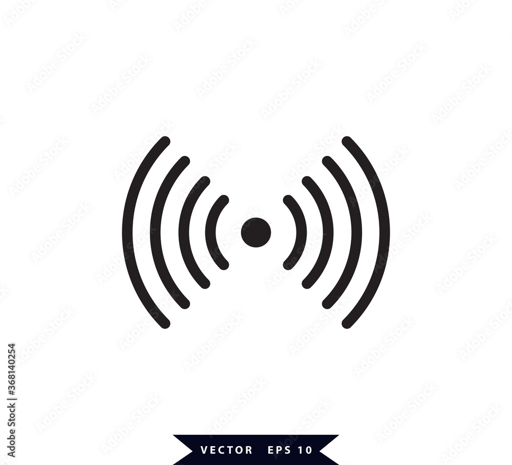 Signal icon vector logo design template Signal icon vector logo design template