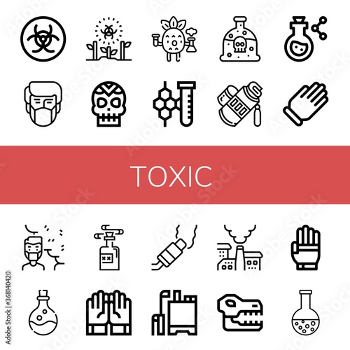 toxic icon set