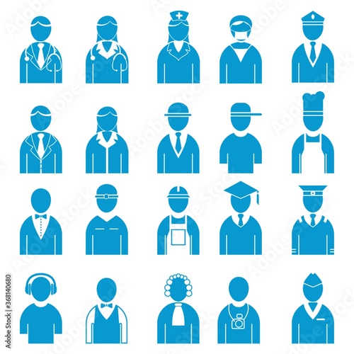 set of professional people