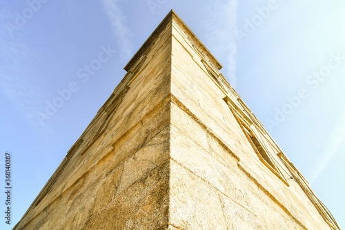 obelisk in rome, photo as a background , in a coruna north spain, galicia, spain, europe , tower of hercules lighthouse