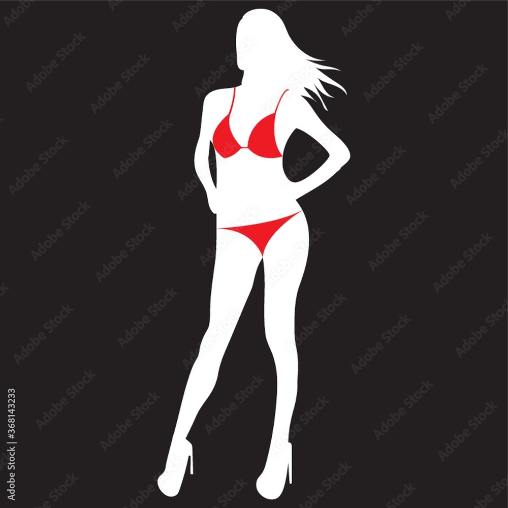 woman in bikini