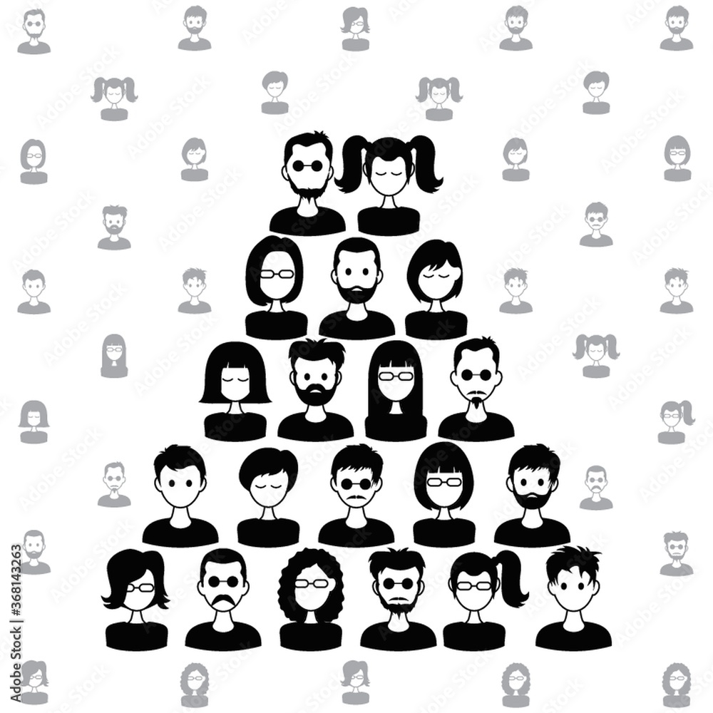 Obraz premium set of people icons