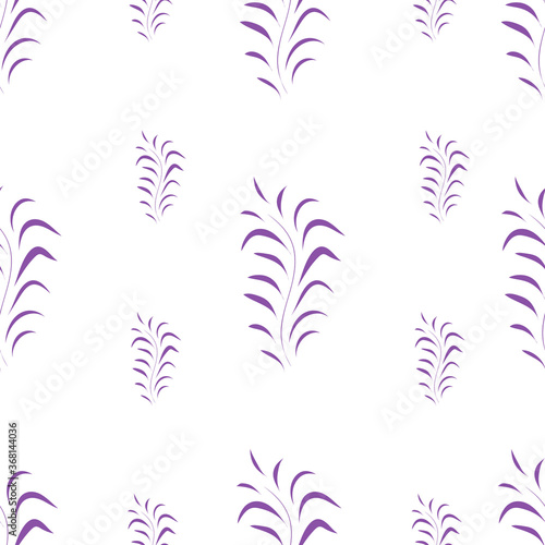 Floral design Seamless purple with white background. Vector illustration pattern 