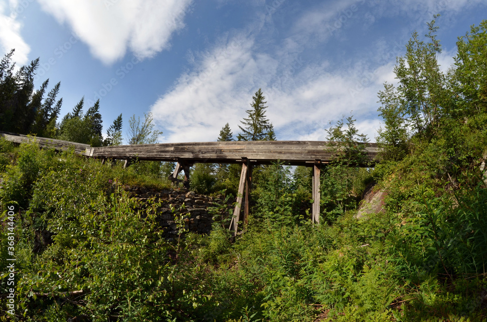Abandoned water supply system for mines. Near Kongsberg,Norway