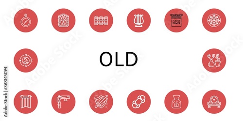 old simple icons set