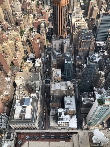 Photography aerial view of manhattan, New York City, birds eye