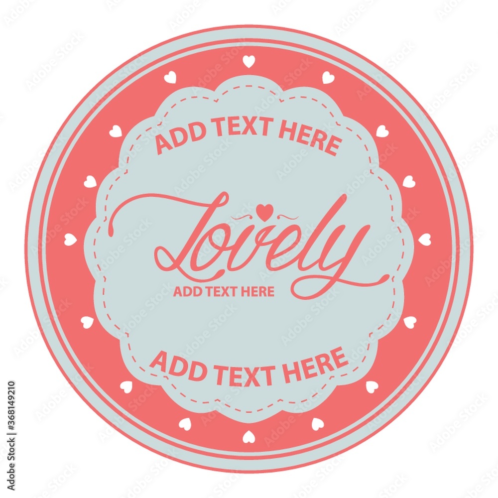 Fototapeta premium lovely label