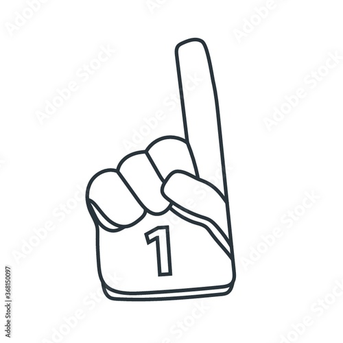 foam hand