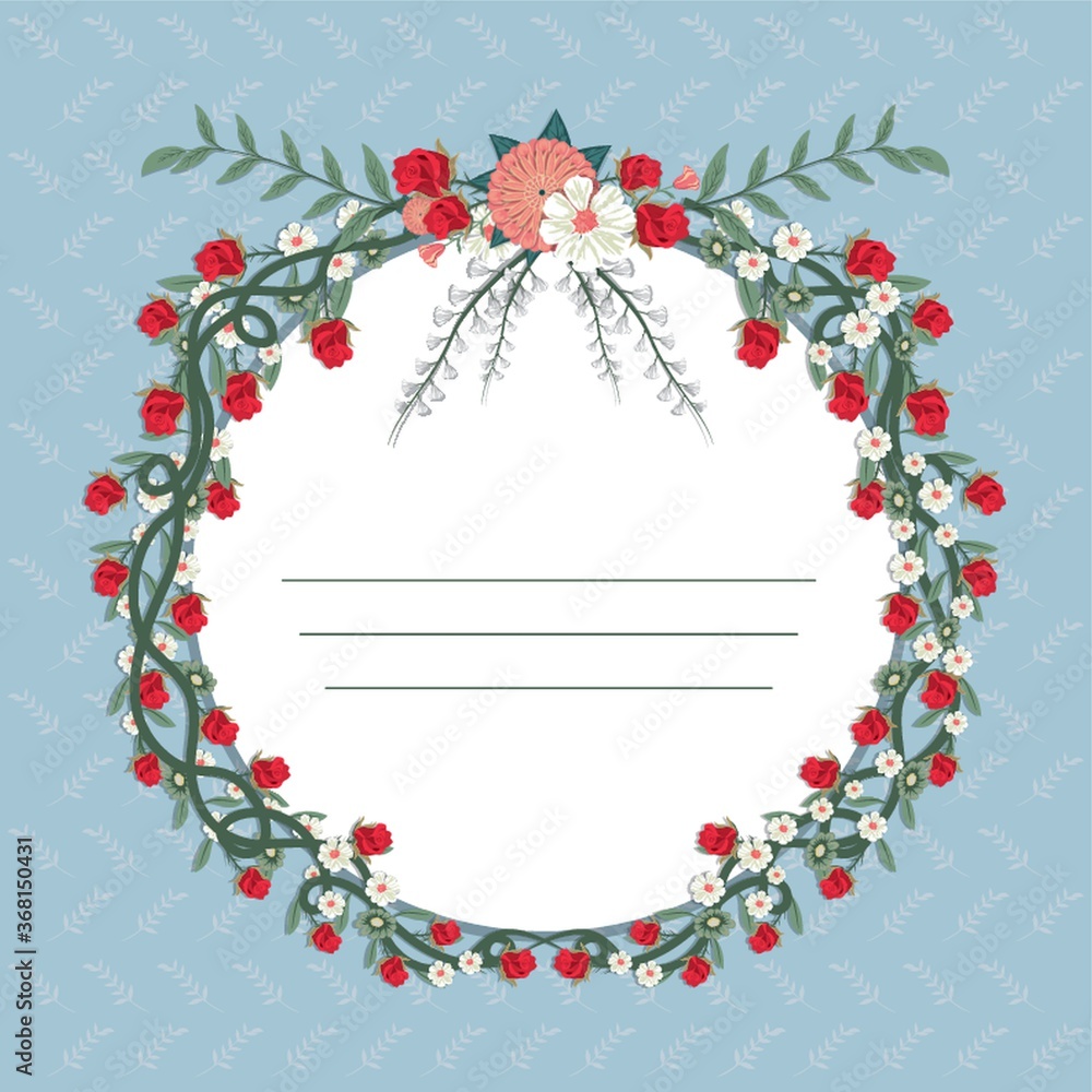floral frame with copyspace floral frame with copyspace