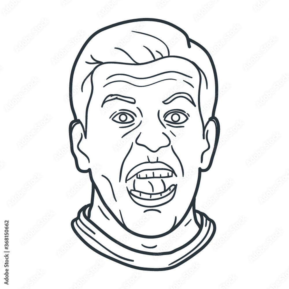 Fototapeta premium surprised man expression