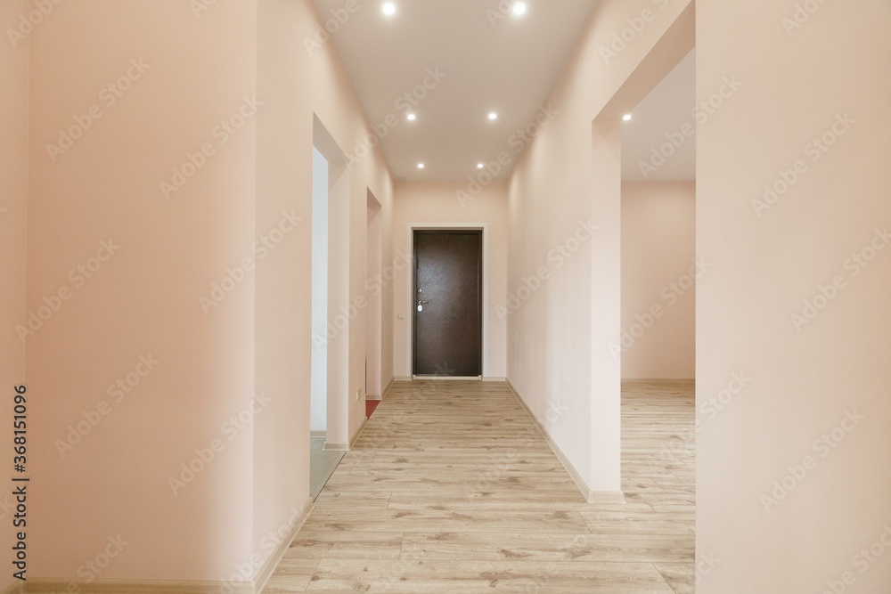 Fototapeta premium new unfurnished house or apartment in light colors