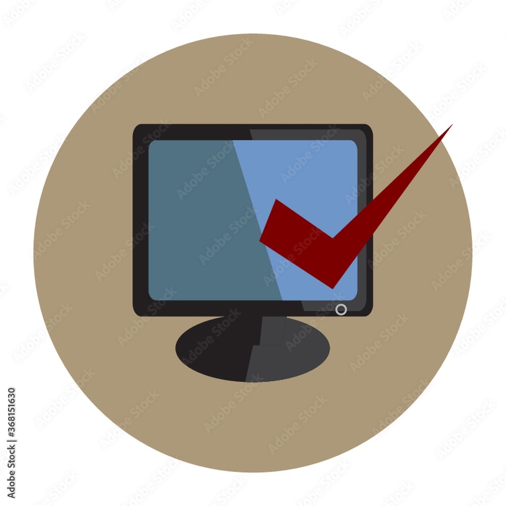 monitor with select icon monitor with select icon