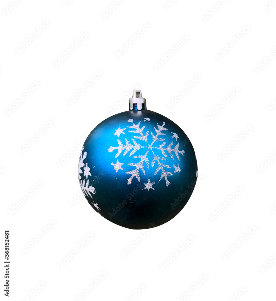 Isolated on white background Christmas ball on the Christmas tree Isolated on white background Christmas ball on the Christmas tree