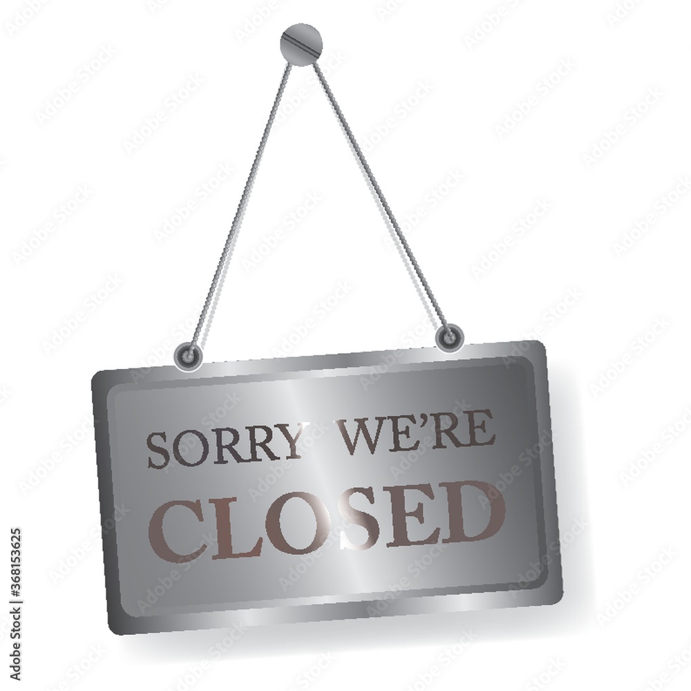closed signboard closed signboard