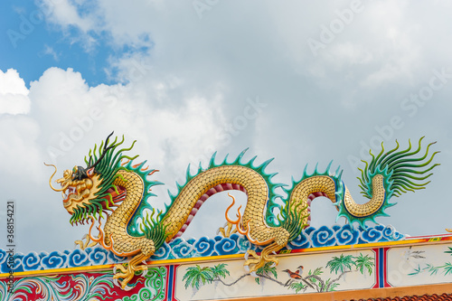 China dragon, Chinese temple in thailand.