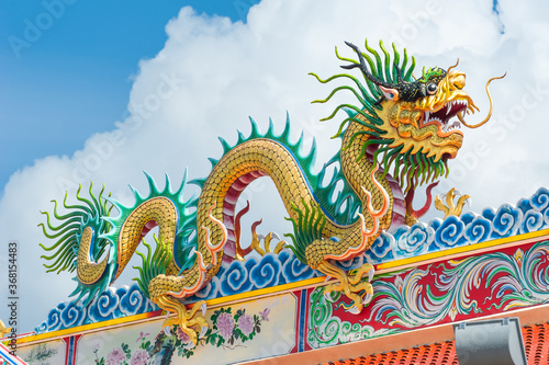 China dragon, Chinese temple in thailand.