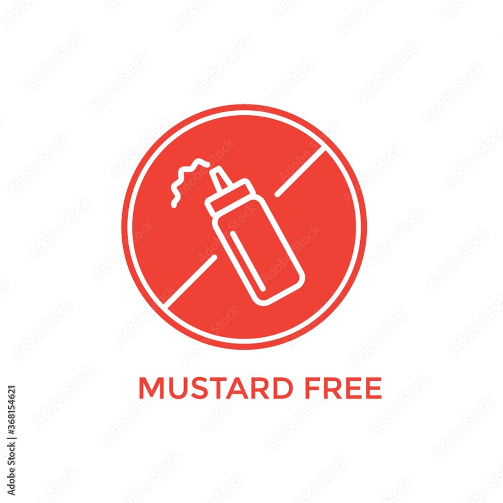 mustard free label mustard free label