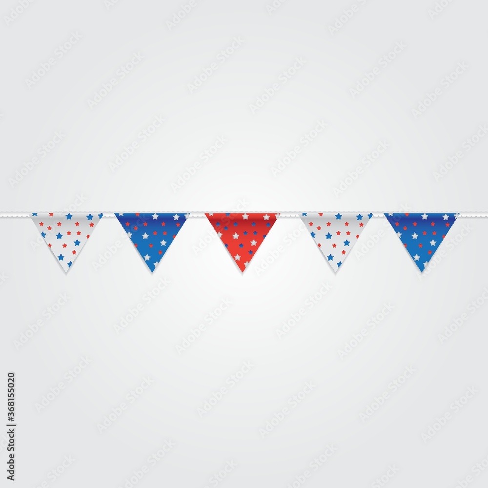 usa bunting flags