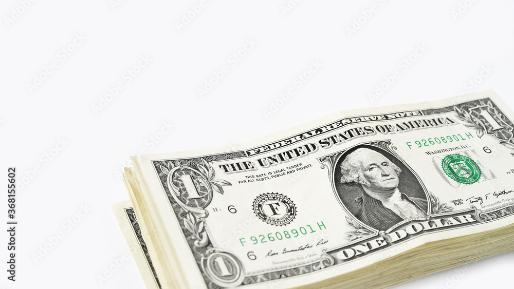 close up of banknote isolated on white background close up of banknote isolated on white background