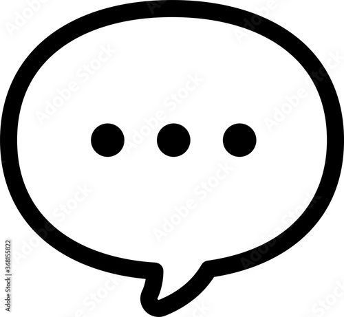 シンプルなふきだしのピクトグラム