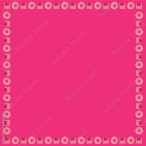 floppy and compact disc frame background