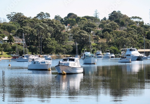 boats on the swan river perth western australia