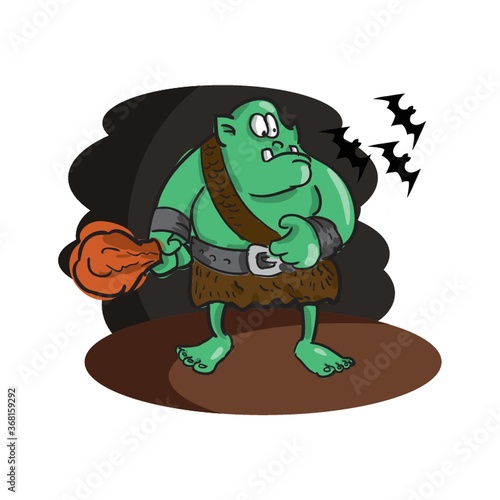 monster caveman