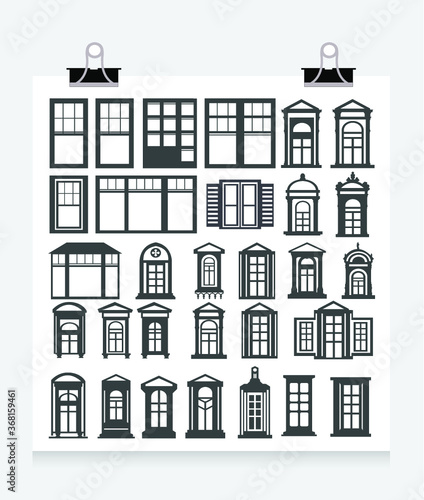 Windows vector Icon set