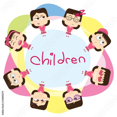 children with expressions