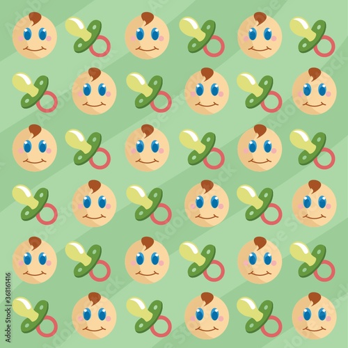 baby and pacifier background