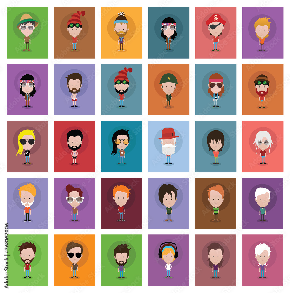 People avatars, Vector women, men avatar People avatars, Vector women, men avatar