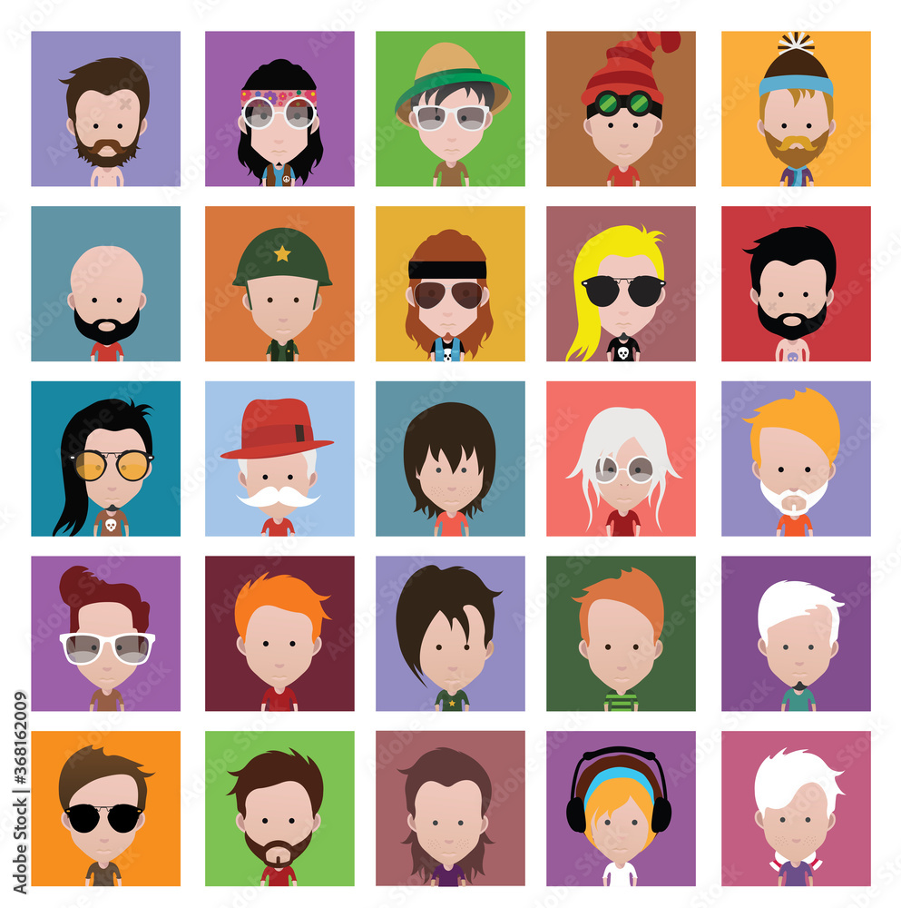 People avatars, Vector women, men avatar People avatars, Vector women, men avatar