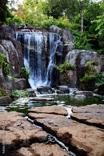 Waterfall over rocks