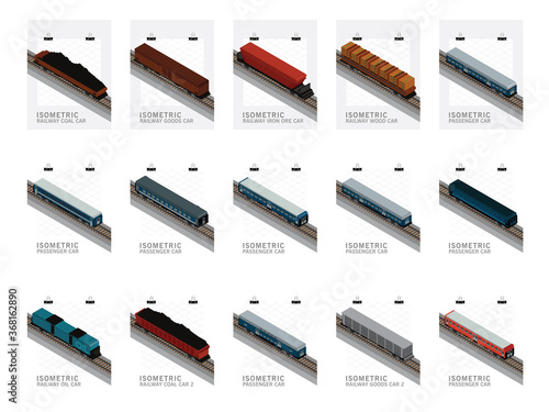 Railway Iron Ore,Coal,Wood,Goods,Oil,passenger,wagons.  photo
