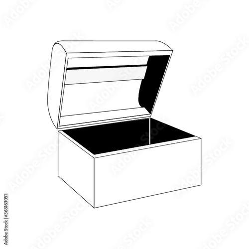 opened chest box