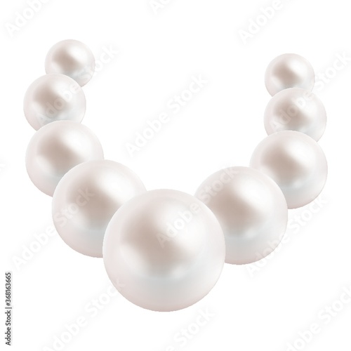 Obraz na plátně pearl necklace