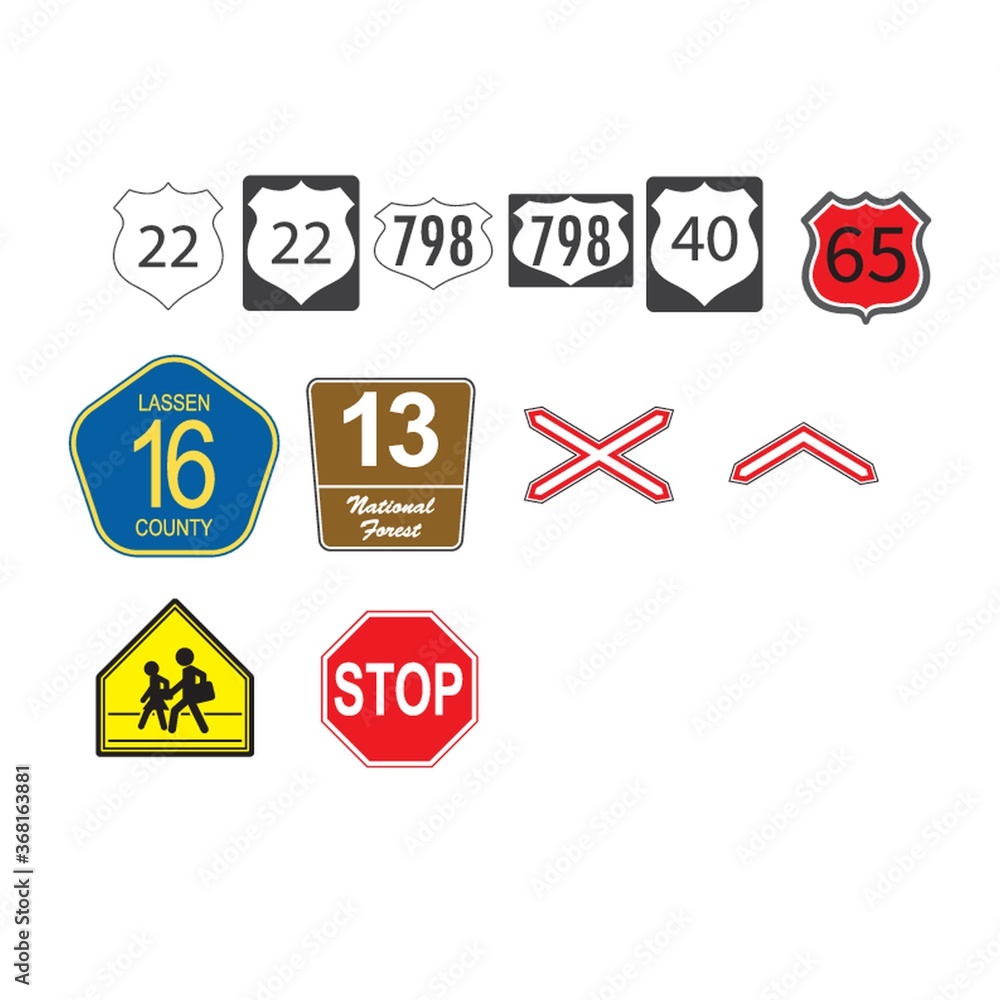 european traffic icons european traffic icons