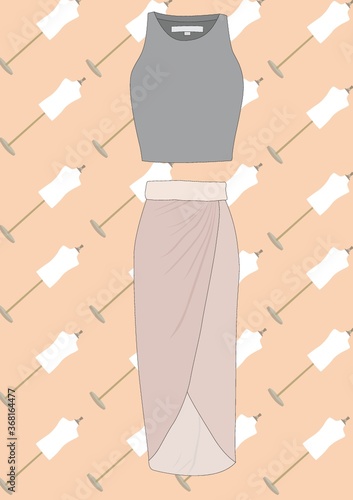 top and skirt