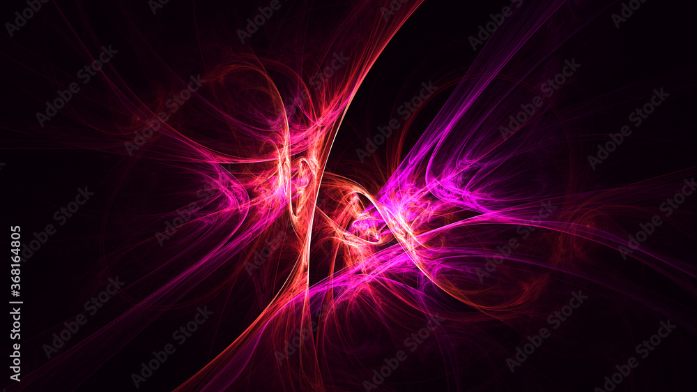 Fototapeta premium 3D rendering abstract colorful fractal light background