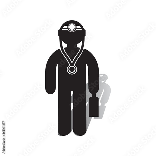 doctor with a briefcase icon