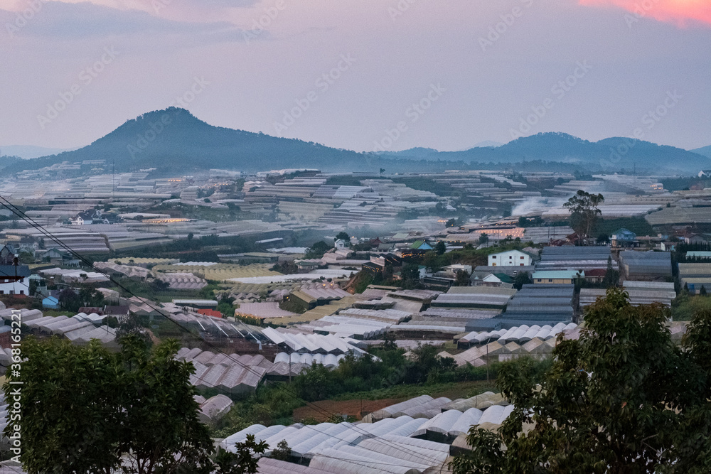 Mountain View of Dalat, Vietnam